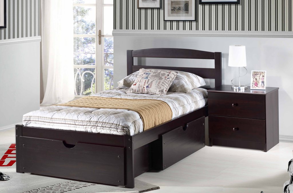 Full Size Berkely Platform Bed Allards' Unfinished Furniture