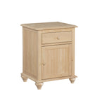 Cottage One Door One Drawer Nightstand/ Side table