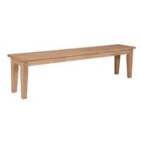 72" Hardwood Shaker Bench