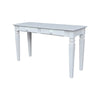 Chalk White, Narrow 2 Drawer Writing Desk/ Sofa table