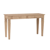 Chalk White, Narrow 2 Drawer Writing Desk/ Sofa table