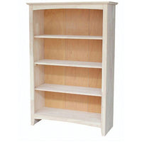 Hardwood Bookcase 48" High