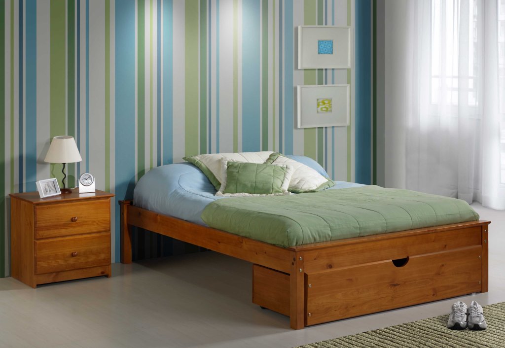 Full Size Cheyenne Platform Bed Allards' Unfinished Furniture